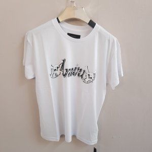 AMIRI White T-Shirt With AMIRI x Mötley Crüe Printed
